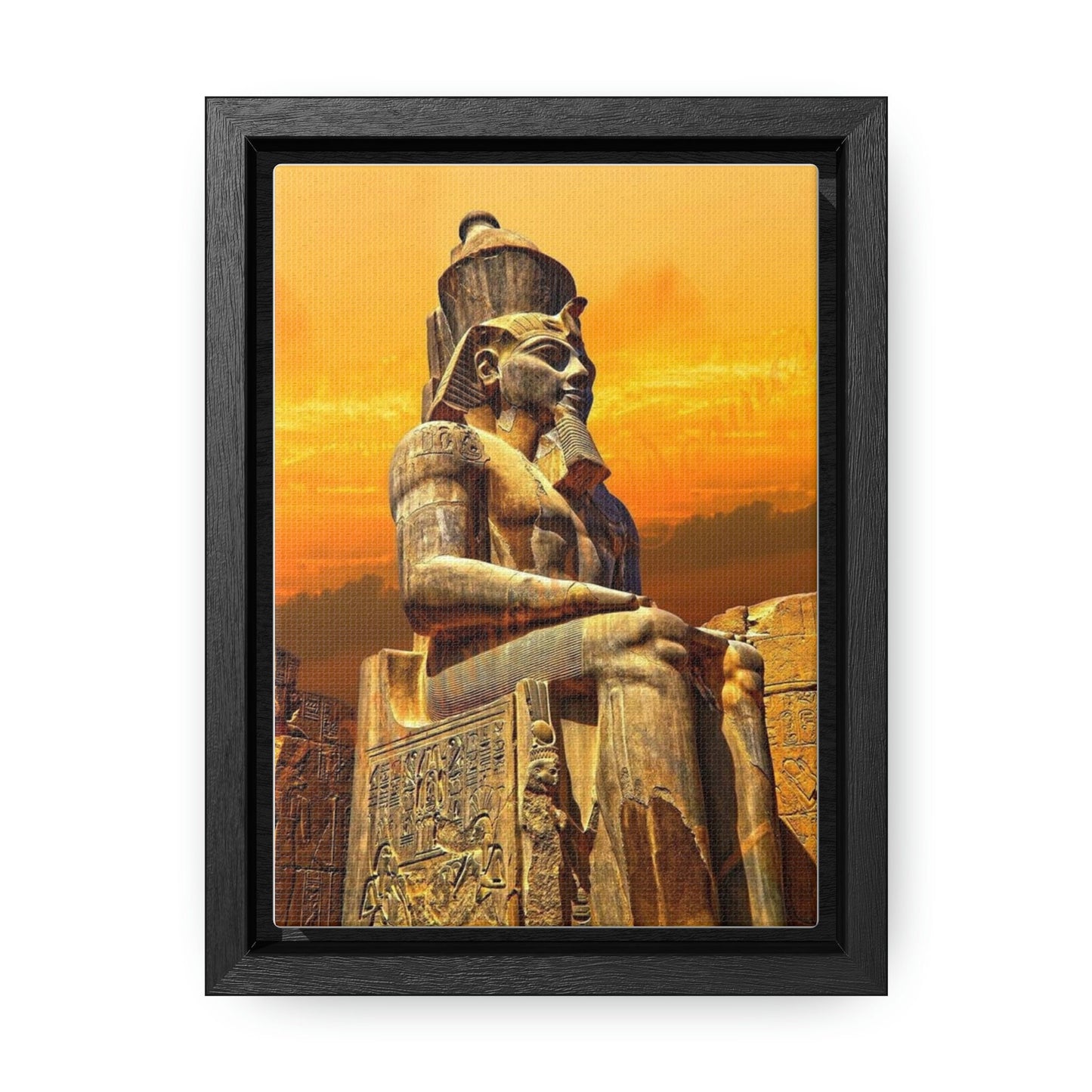 Gallery Canvas Wraps, King Ramses 2 Statue Vertical Frame