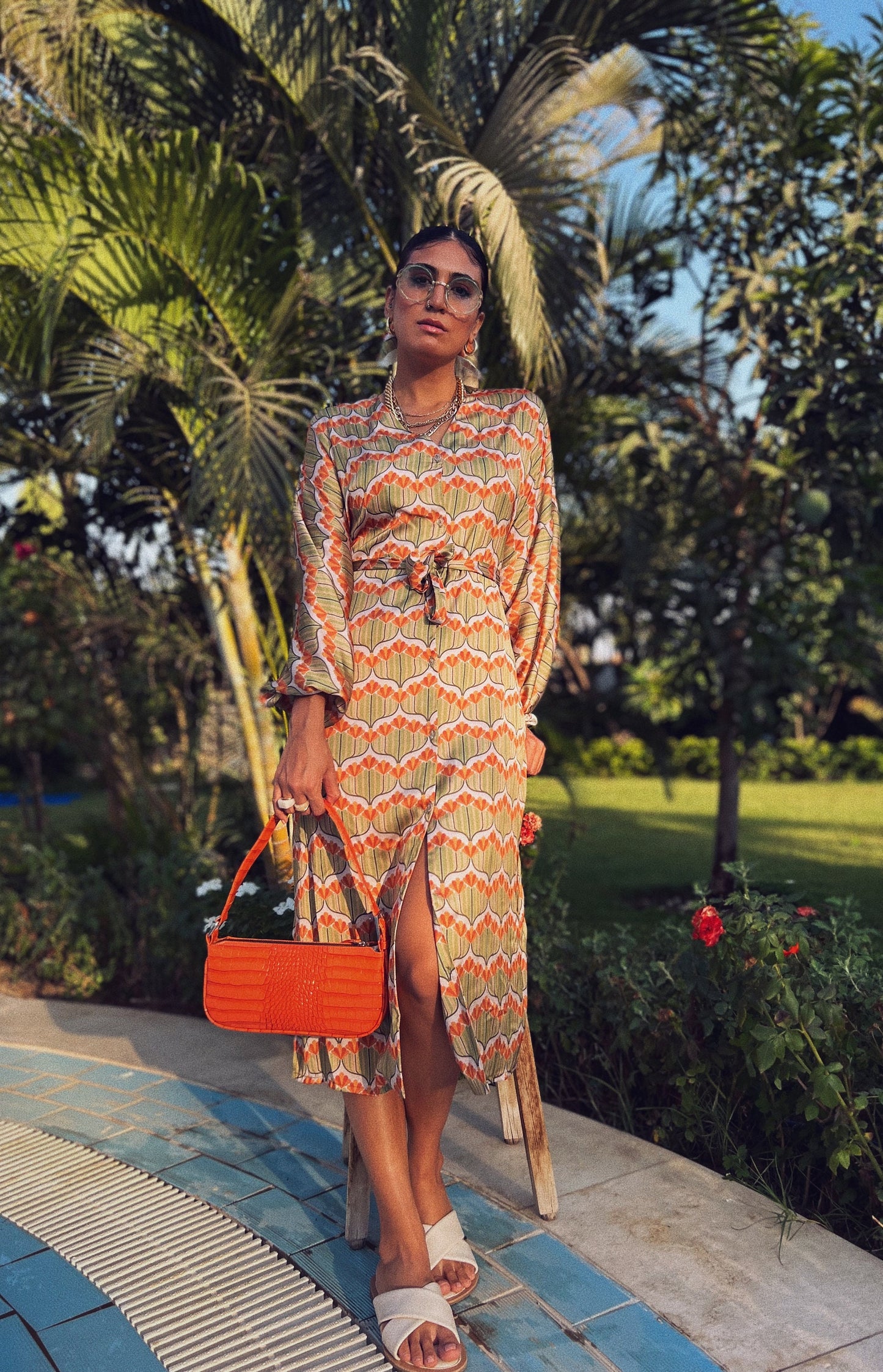 Satin neo- art Kimono Dress, Stylish design, Everyday dress, Women Kimono dress, Gift for her, Women dress, vibrant color dress