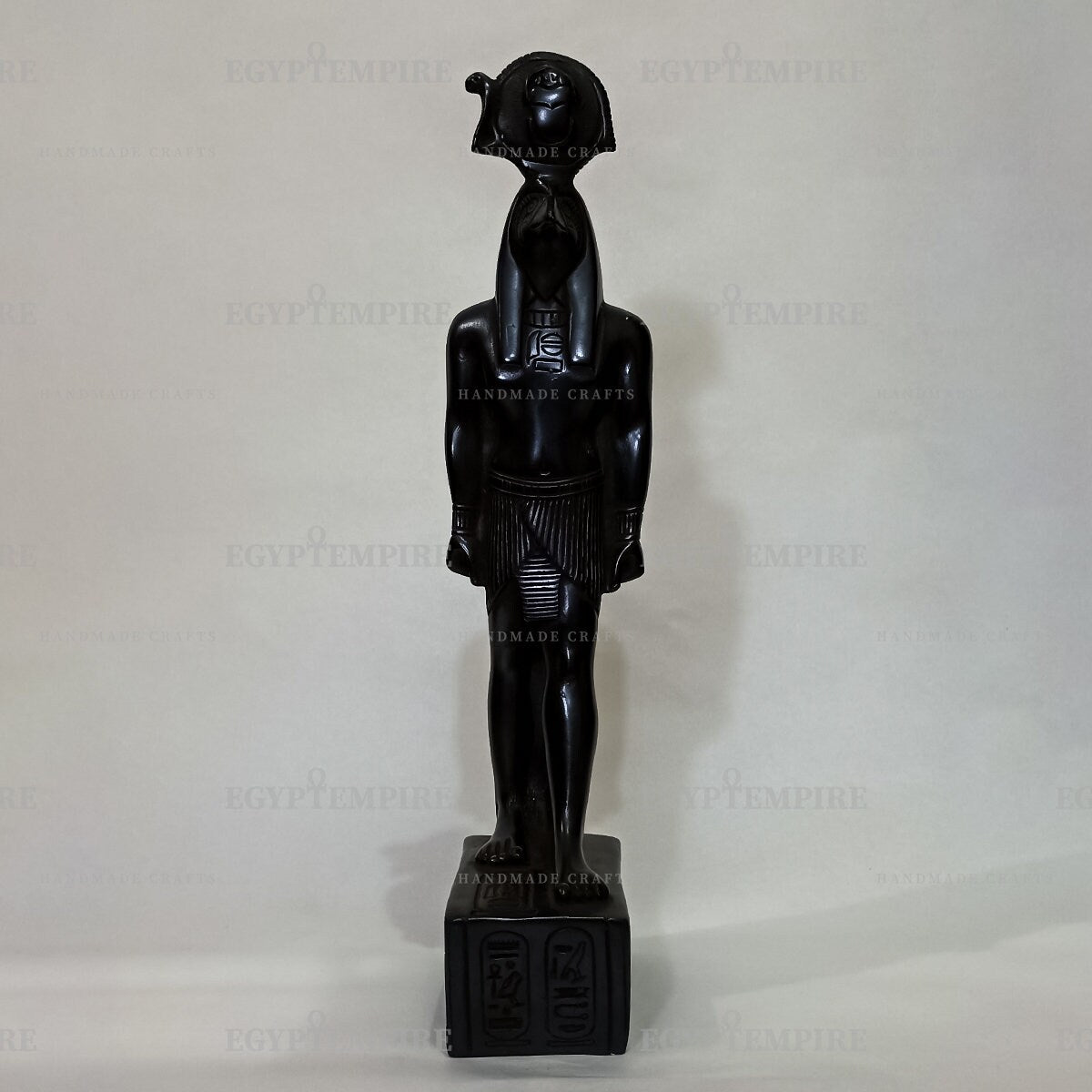 Statue of the God Horus, Ancient Egyptian Pantheon, Black Stone 10", Ancient Egypt Art, Horus God Statue, Egyptian Horus Home Decor Statue