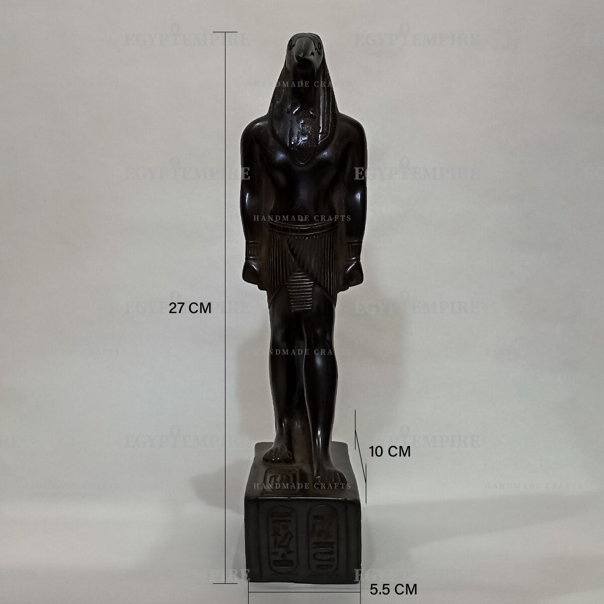 Egyptian God Thoht , Ancient Egyptian pantheon , 10" Black Stone, Ancient Egypt Art, collectible, Egypt Vintage Home Décor Statue,