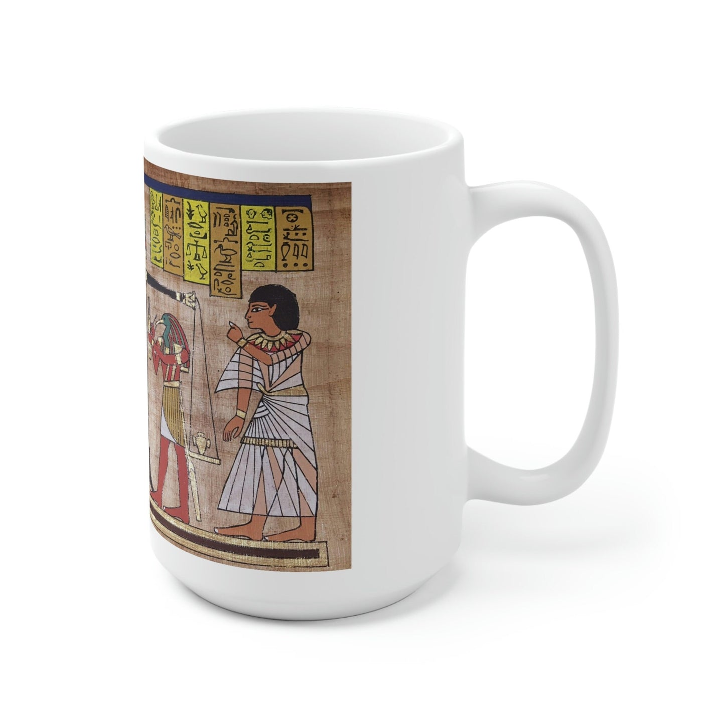 Judgment by the Gods, Weighing of the Heart Ceramic Mug 15oz