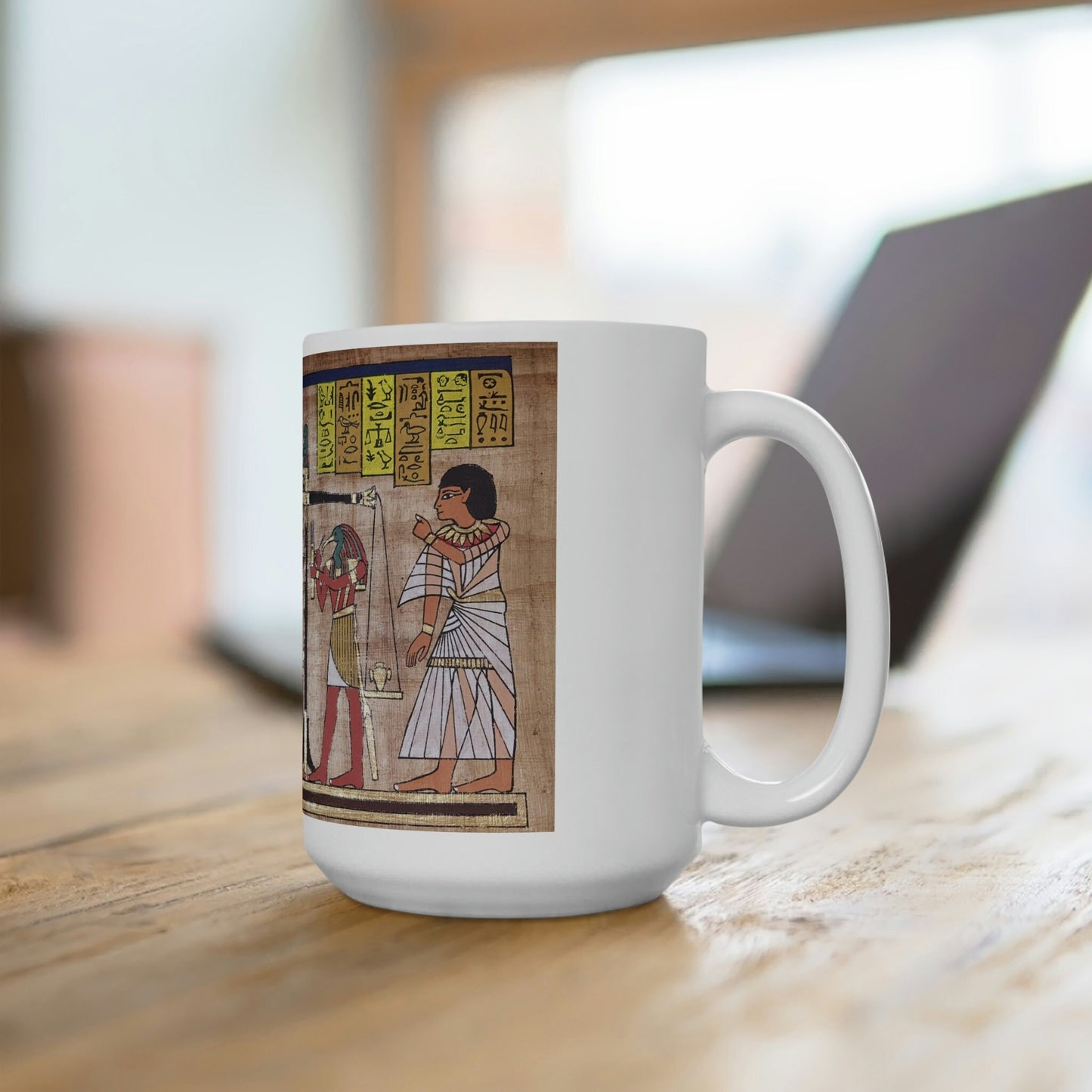 Judgment by the Gods, Weighing of the Heart Ceramic Mug 15oz