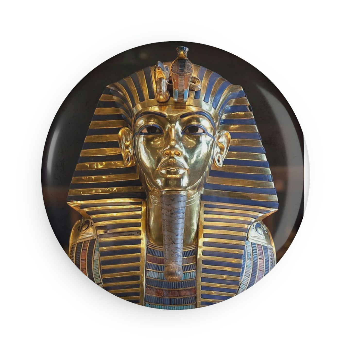 Magnet, Round (1 & 10 pcs) King Tut Button