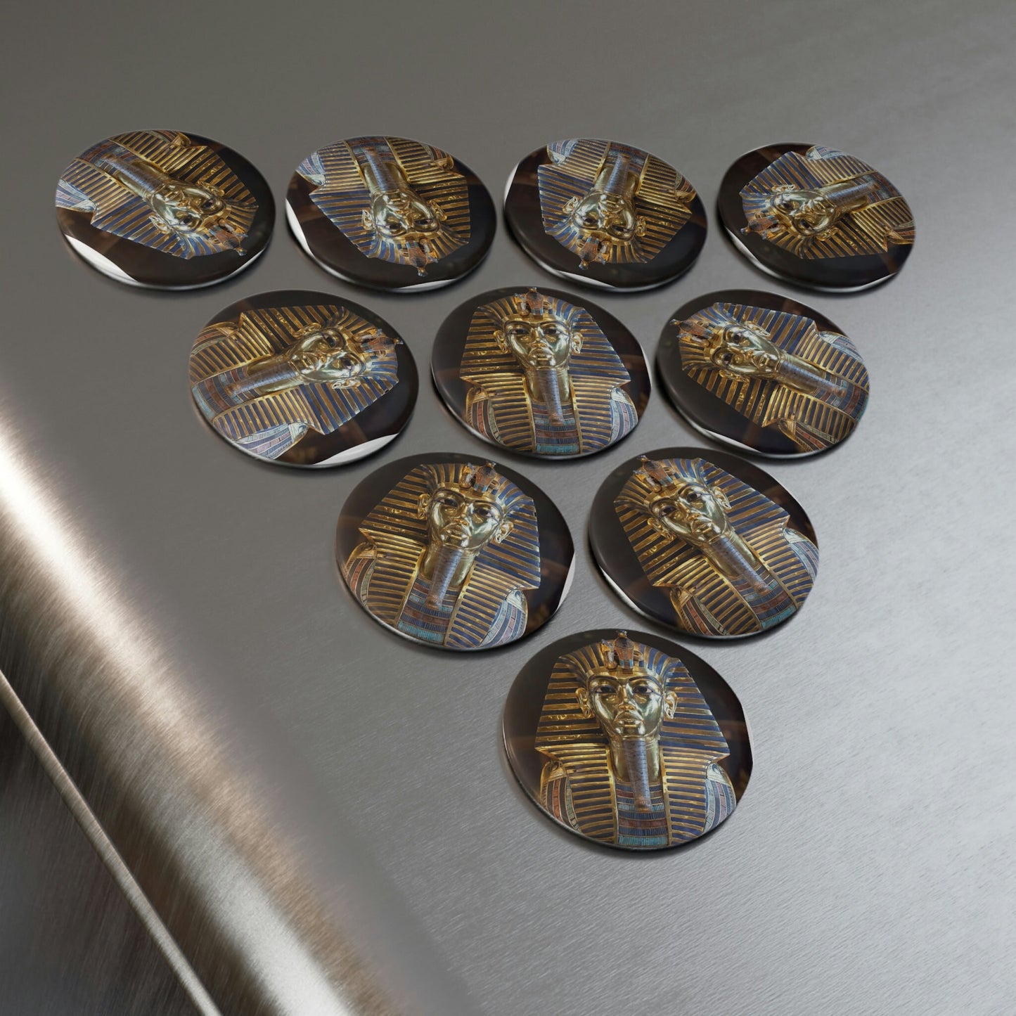 Magnet, Round (1 & 10 pcs) King Tut Button