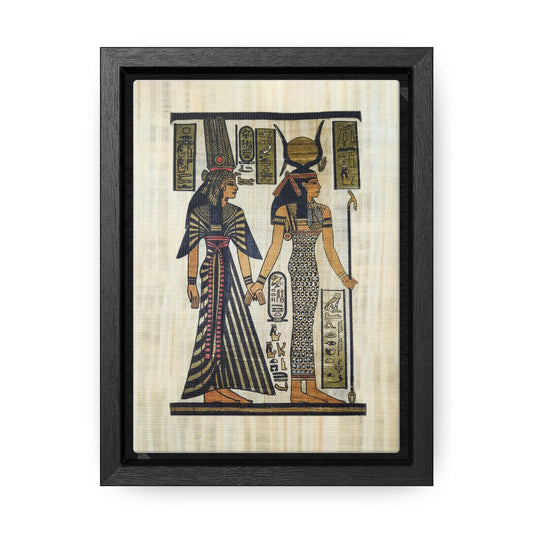 Gallery Canvas Wraps, Queen Nefertari & goddess ISIS , Vertical Frame