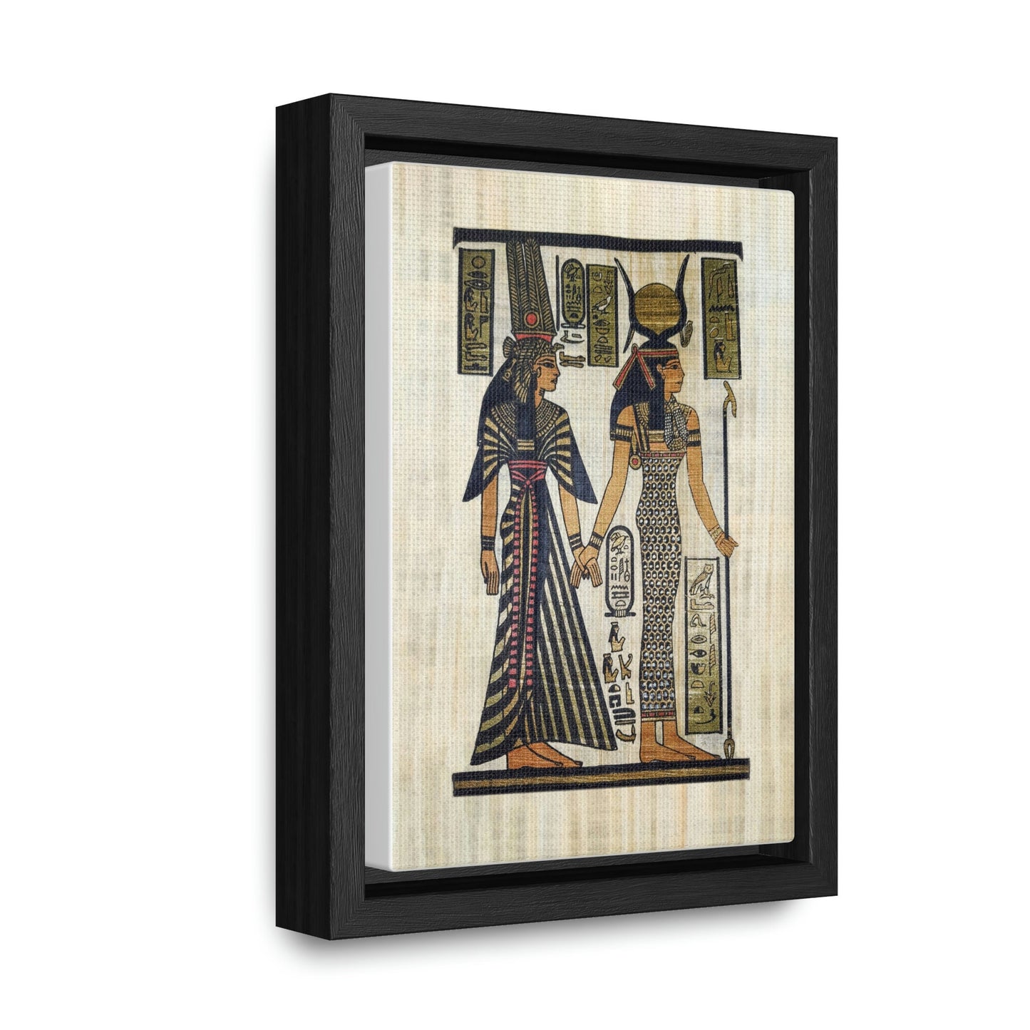 Gallery Canvas Wraps, Queen Nefertari & goddess ISIS , Vertical Frame