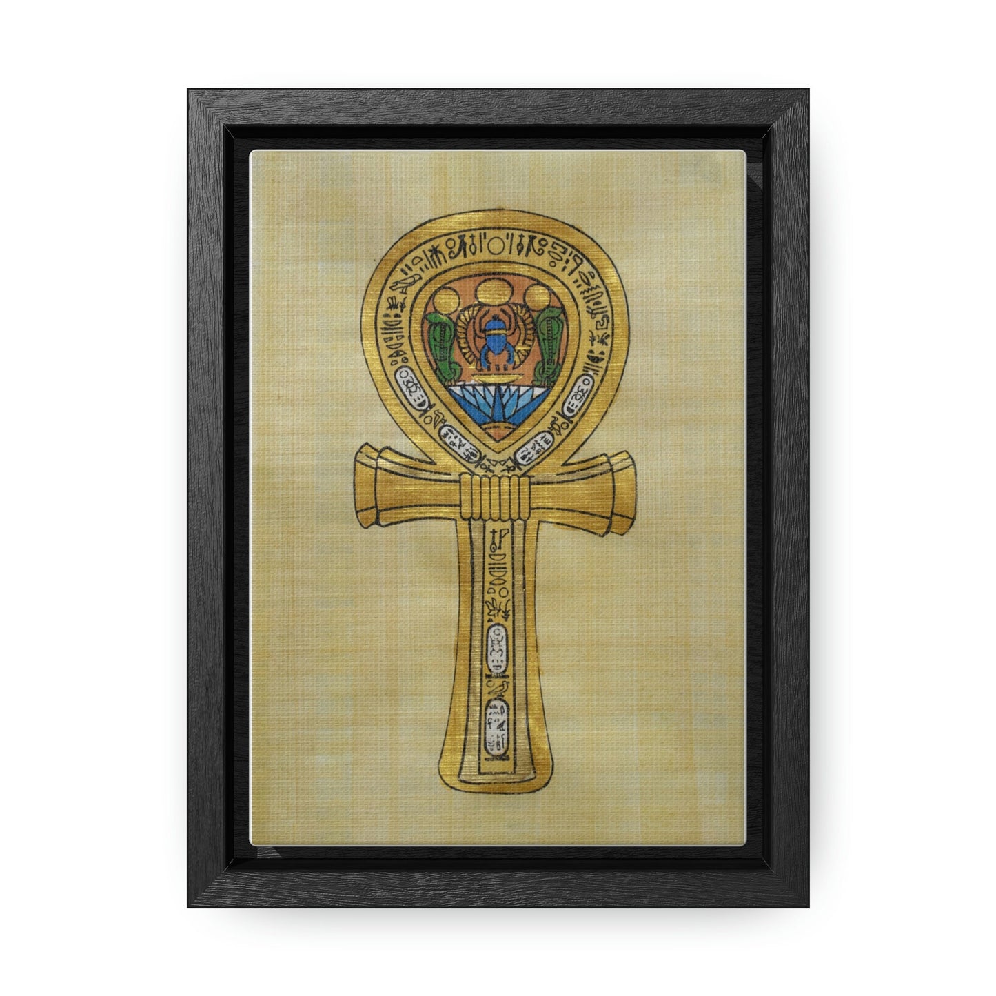 Gallery Canvas Wraps,   The Egyptian Ankh " Key of Life " Vertical Frame