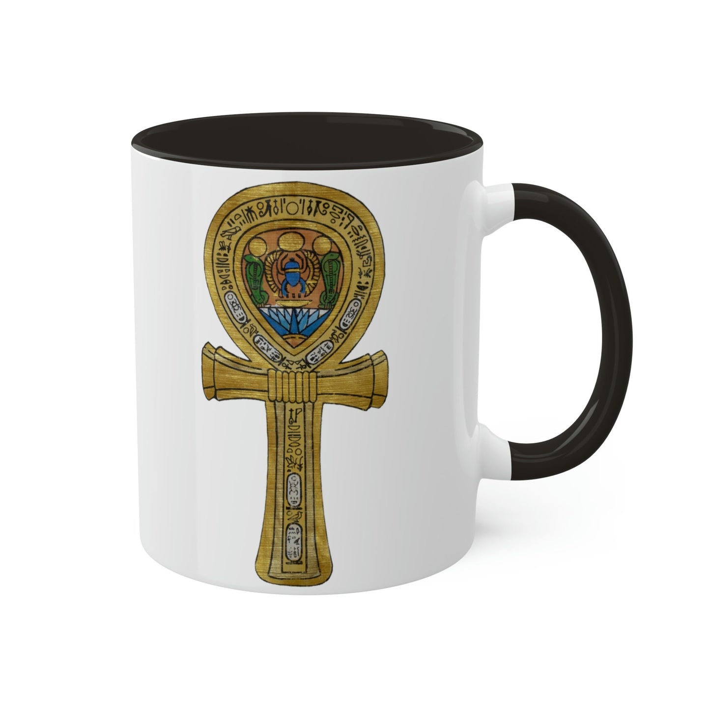 Colorful Mugs, 11oz, Key of life " Ankh"