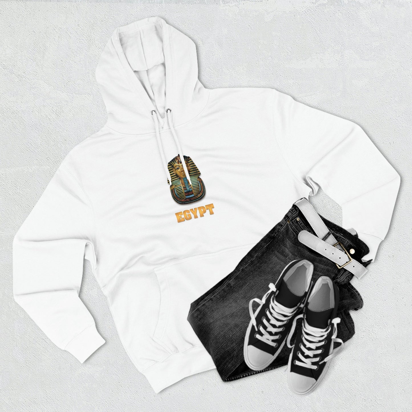 King Tut & Key of Life Unisex Premium Pullover Hoodie