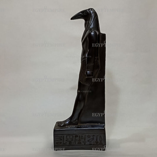 Egyptian God Thoht , Ancient Egyptian pantheon , 10" Black Stone, Ancient Egypt Art, collectible, Egypt Vintage Home Décor Statue,