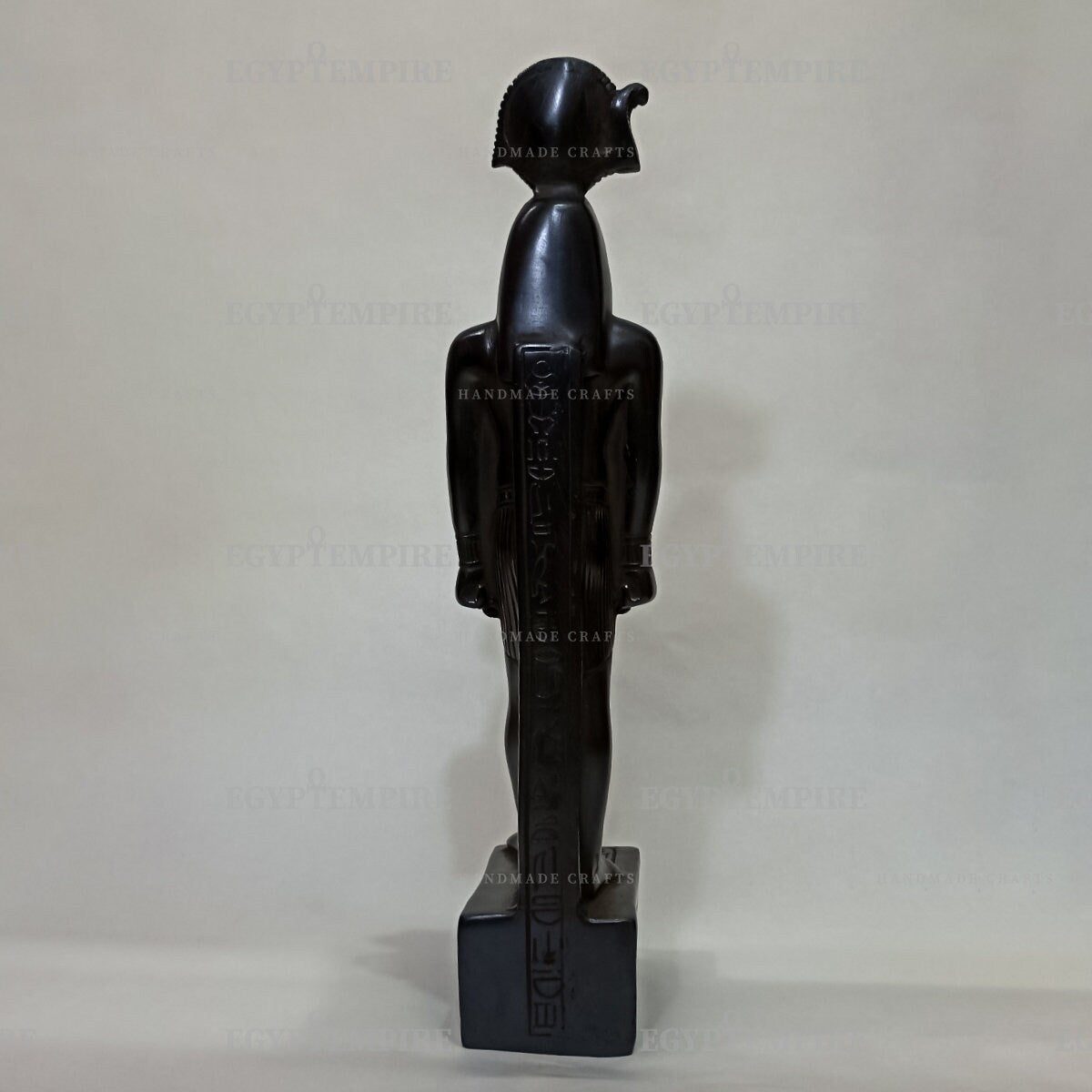 Statue of the God Horus, Ancient Egyptian Pantheon, Black Stone 10",  Ancient Egypt Art, Horus God Statue, Egyptian Horus Home Decor Statue