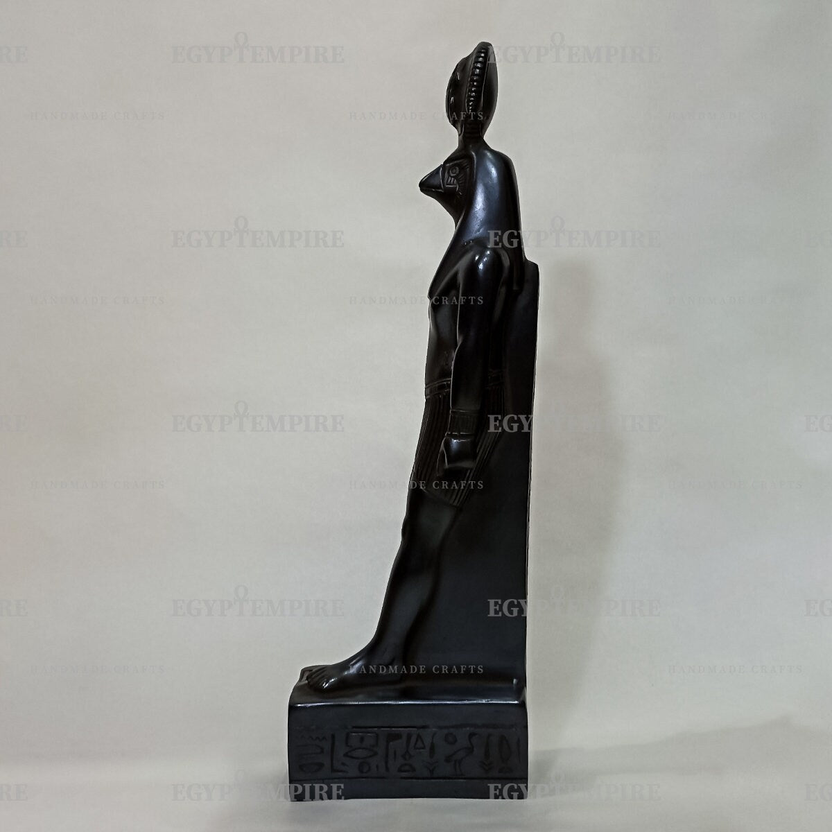 Statue of the God Horus, Ancient Egyptian Pantheon, Black Stone 10",  Ancient Egypt Art, Horus God Statue, Egyptian Horus Home Decor Statue